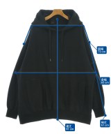 N.HOOLYWOOD（エヌハリウッド）パーカー 黒 サイズ:42(XL位) メンズ/2200687540013