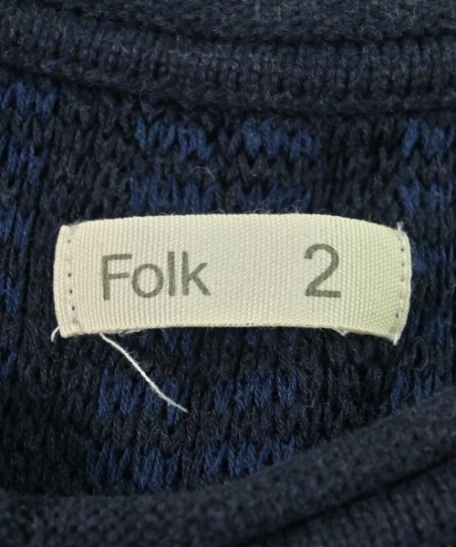 FOLK（フォーク）ニット・セーター 紺 サイズ:2(M位) メンズ/2200666133335