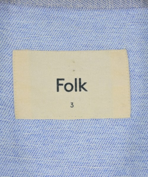 FOLK（フォーク）カジュアルシャツ 青 サイズ:3(L位) メンズ/2200723457039