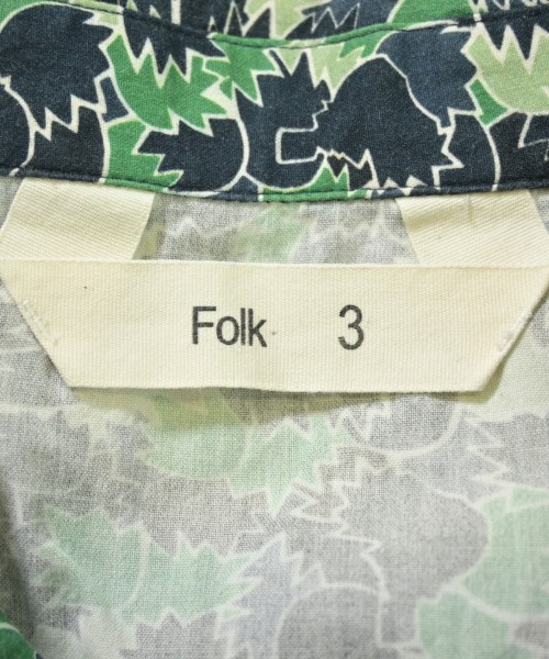 FOLK（フォーク）カジュアルシャツ 紺 サイズ:3(L位) メンズ/2200719006050