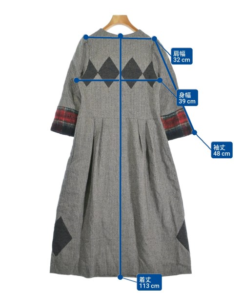 sunao kuwahara（スナオクワハラ）ワンピース グレー サイズ:2(M位) レディース/2200655978060