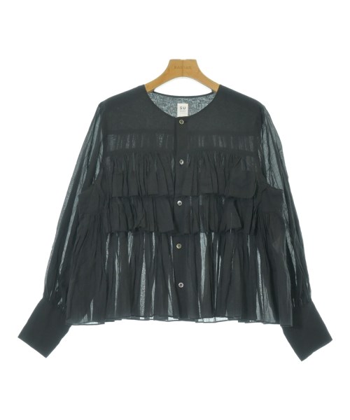 sunao kuwahara(スナオクワハラ)カジュアルシャツ 黒 サイズ:2(M位)/2200642408013