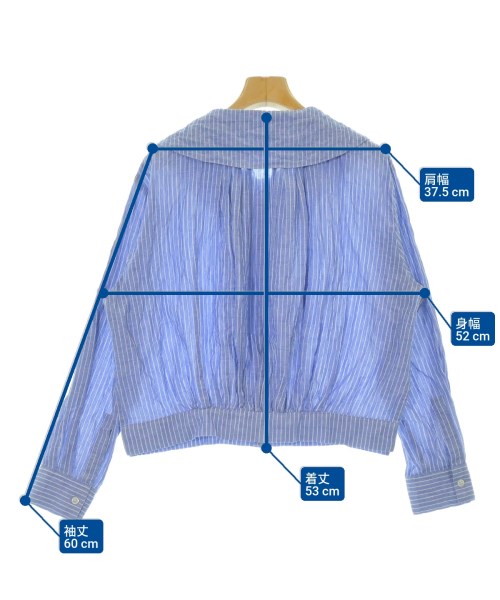 sunao kuwahara（スナオクワハラ）カジュアルシャツ 青 サイズ:2(M位) レディース/2200642408020