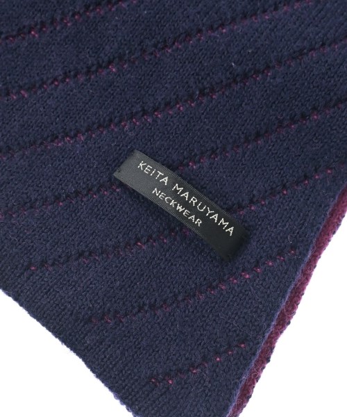 KEITA MARUYAMA（ケイタ　マルヤマ）マフラー 紺 サイズ:- レディース/2200643774063