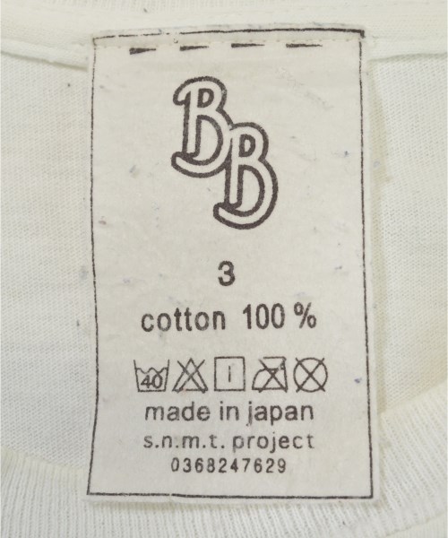 SHINYA NOMOTO（シンヤ　ノモト）Tシャツ・カットソー 白 サイズ:3(L位) メンズ/2200609338148