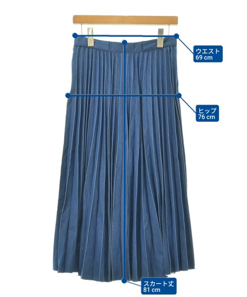 Ne-net（ネネット）ロング・マキシ丈スカート 青 サイズ:2(M位) レディース/2200609306017