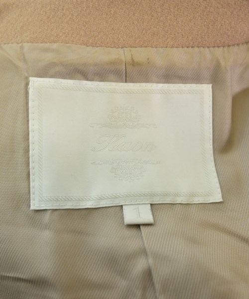 Kaon（カオン）チェスターコート ベージュ サイズ:1(S位) レディース/2200617909019