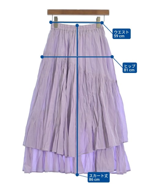 Kaon（カオン）ロング・マキシ丈スカート 紫 サイズ:36(S位) レディース/2200637224086