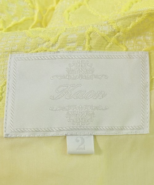 Kaon（カオン）ブラウス 黄 サイズ:2(M位) レディース/2200671400071