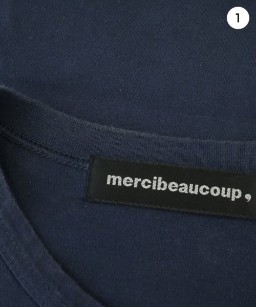 mercibeaucoup,（メルシーボークー）Tシャツ・カットソー 紺 サイズ:4(XL位) メンズ/2200650341029