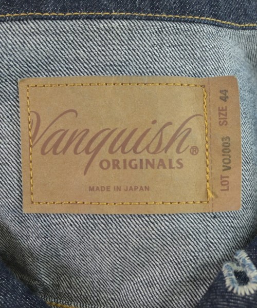 VANQUISH（ヴァンキッシュ）デニムジャケット 紺 サイズ:44(S位) メンズ/2200656925018