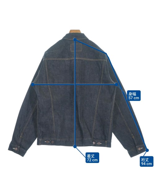 VANQUISH（ヴァンキッシュ）デニムジャケット 紺 サイズ:44(S位) メンズ/2200656925018