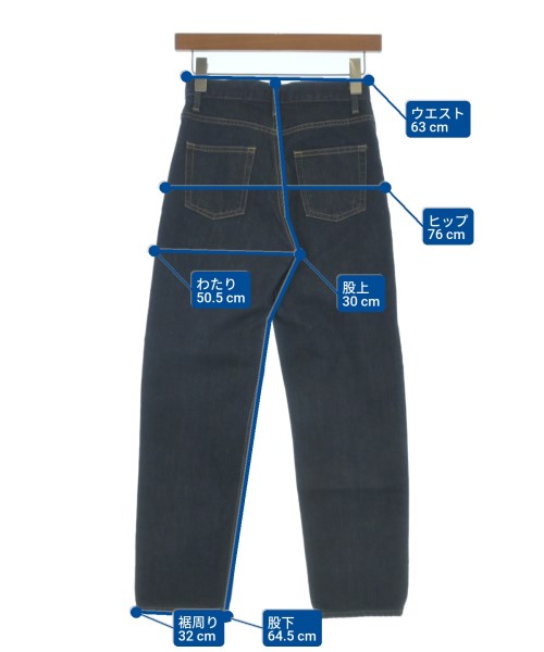 BLACK by moussy（ブラックバイマウジー）デニムパンツ 紺 サイズ:22(XS位) レディース/2200619044039