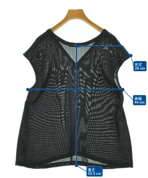 BLACK by moussy（ブラックバイマウジー）ベスト 黒 サイズ:F レディース/2200607064018