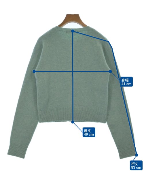 BLACK by moussy（ブラックバイマウジー）カーディガン 青 サイズ:F レディース/2200670060078