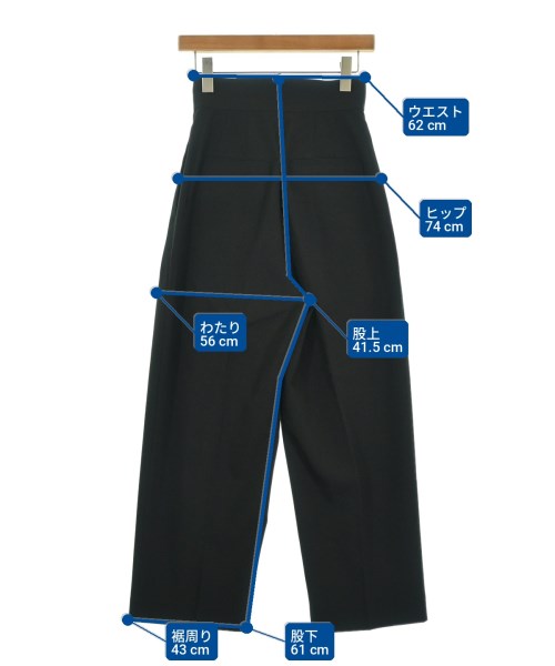 BLACK by moussy（ブラックバイマウジー）スラックス 黒 サイズ:0(XS位) レディース/2200704555013