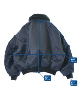 BLACK by moussy（ブラックバイマウジー）ミリタリーブルゾン 紺 サイズ:F レディース/2200656718115