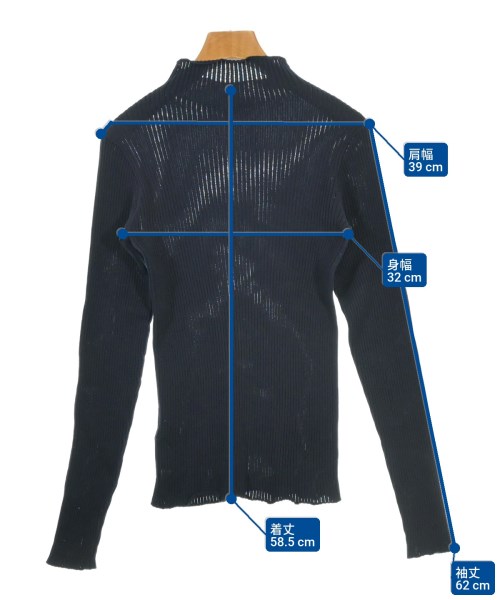 BLACK by moussy（ブラックバイマウジー）ニット・セーター 紺 サイズ:F レディース/2200656718184