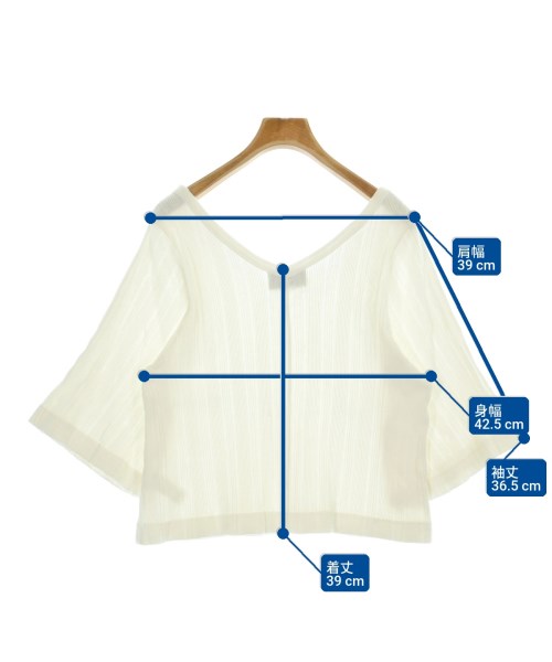 BLACK by moussy（ブラックバイマウジー）Tシャツ・カットソー 白 サイズ:F レディース/2200670408078