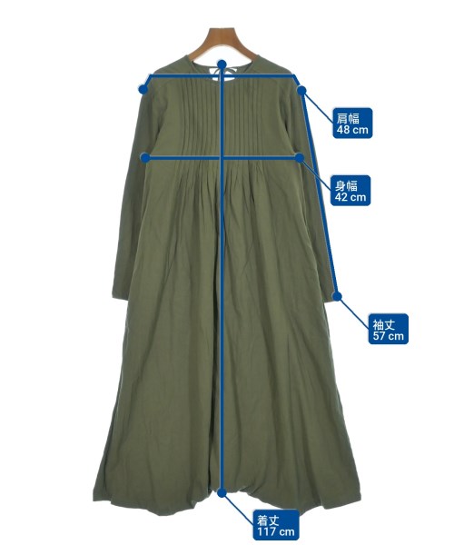 BLACK by moussy（ブラックバイマウジー）ワンピース カーキ サイズ:F レディース/2200723165217