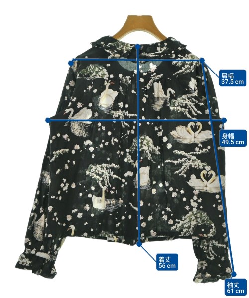 PINK HOUSE（ピンクハウス）ブラウス 黒 サイズ:F レディース/2200652300130