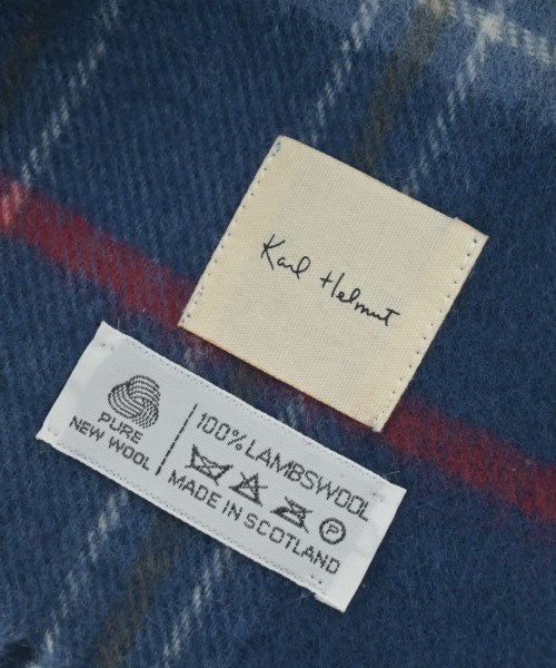 Karl Helmut（カールヘルム）マフラー 青 サイズ:- メンズ/2200638756043