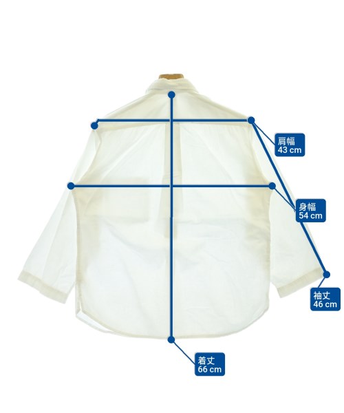 MHL.（エムエイチエル）カジュアルシャツ 白 サイズ:M メンズ/2200497230043