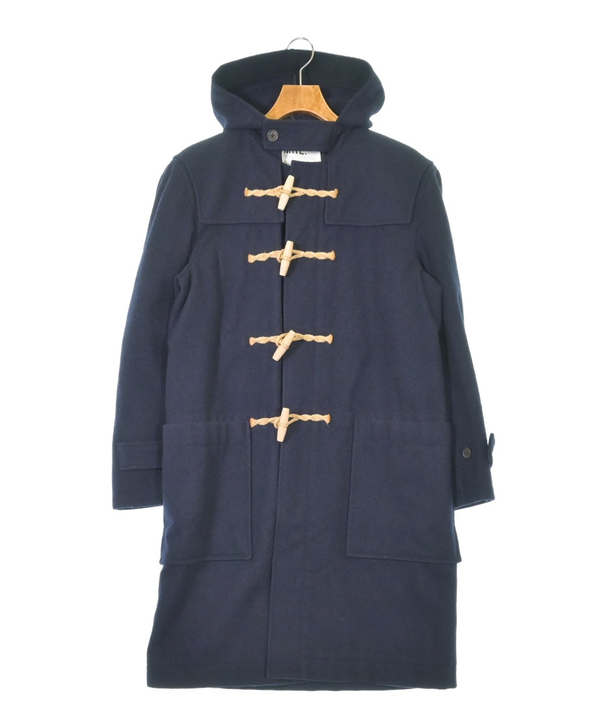 MARGARET HOWELL MHL, ネイビー ダッフルコート　美品 MHL.（エムエイチエル）ダッフルコート 紺 サイズ:L メンズ