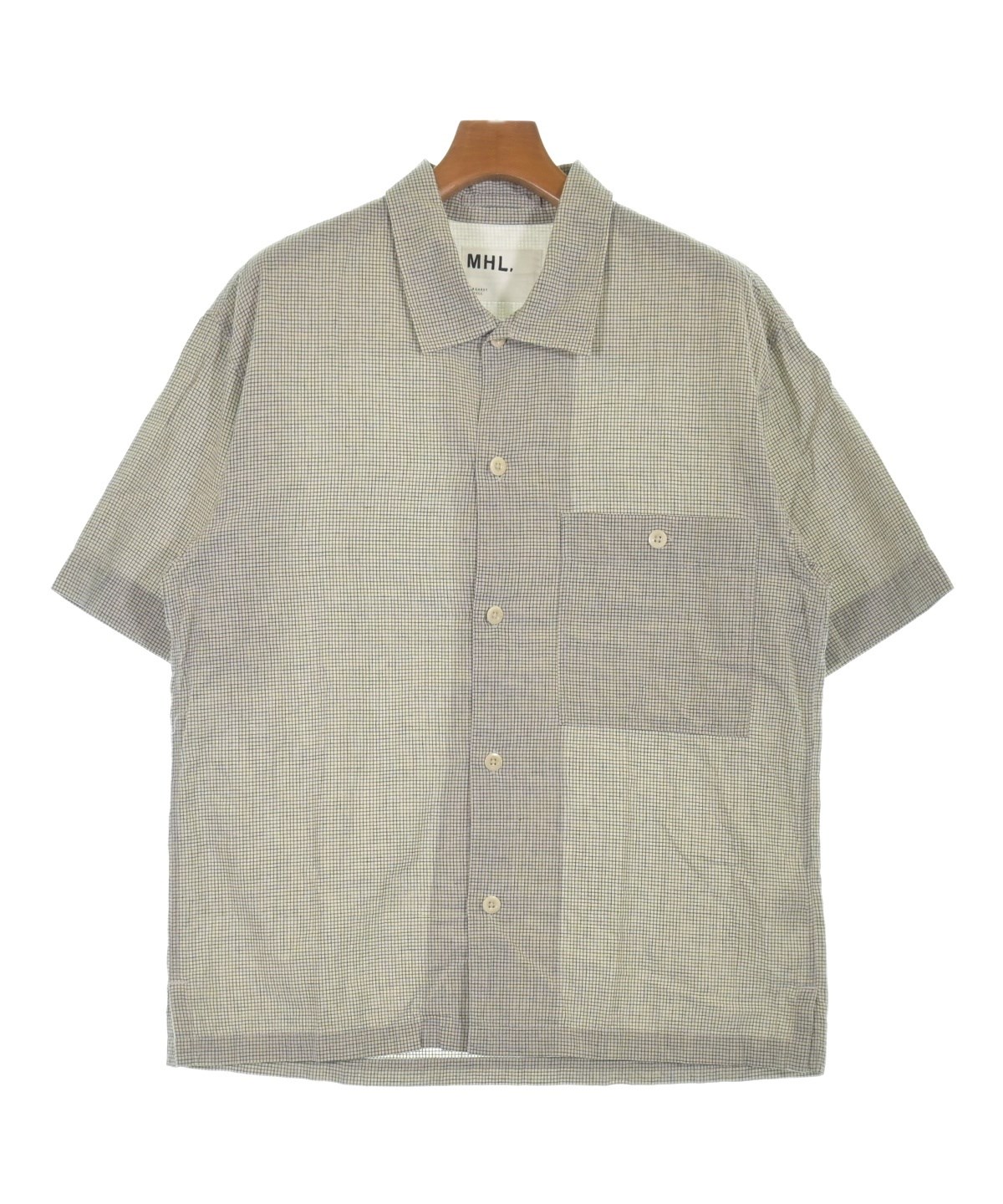 MHL.（エムエイチエル）カジュアルシャツ 白 サイズ:L メンズ