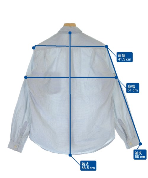 MHL.（エムエイチエル）カジュアルシャツ 青 サイズ:M メンズ/2200632852031