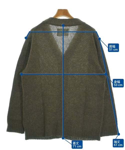 MHL.（エムエイチエル）カーディガン 茶 サイズ:L メンズ/2200626569020