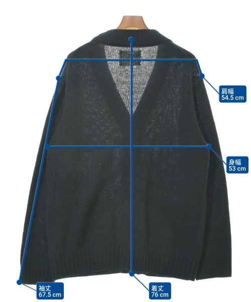 MHL.（エムエイチエル）カーディガン 黒 サイズ:L メンズ/2200641184031