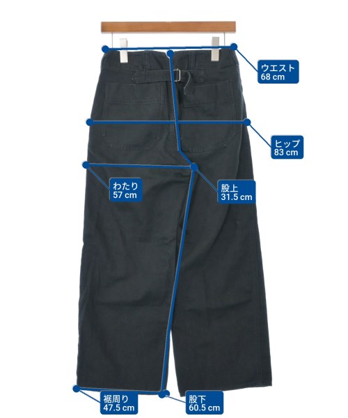 MHL.（エムエイチエル）カーゴパンツ 黒 サイズ:1(S位) レディース/2200625388073