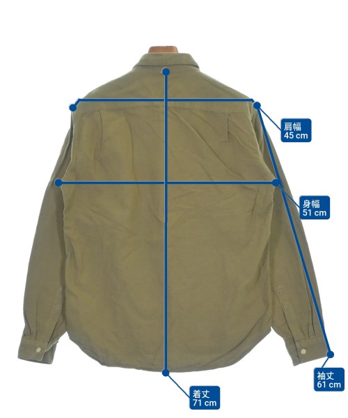 MHL.（エムエイチエル）カジュアルシャツ カーキ サイズ:M メンズ/2200622106090