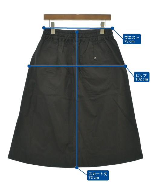 MHL.（エムエイチエル）ひざ丈スカート 茶 サイズ:2(M位) レディース/2200622167022