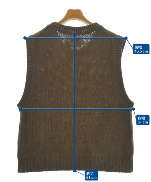 MHL.（エムエイチエル）ニット・セーター 茶 サイズ:M メンズ/2200624811084