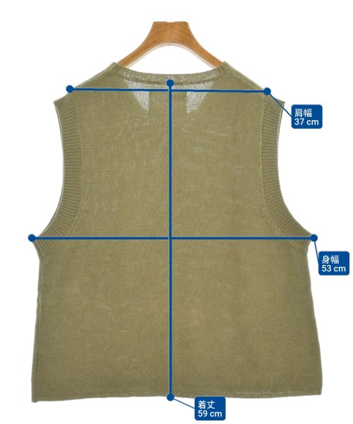 MHL.（エムエイチエル）ベスト カーキ サイズ:2(M位) レディース/2200614725148