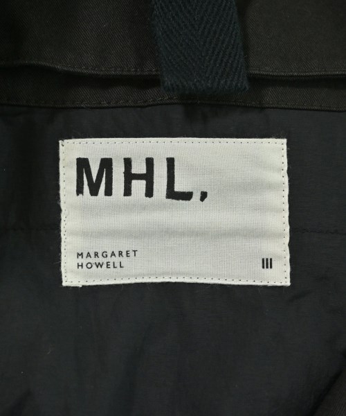 MHL.（エムエイチエル）ステンカラーコート 黒 サイズ:3(L位) レディース/2200627465017