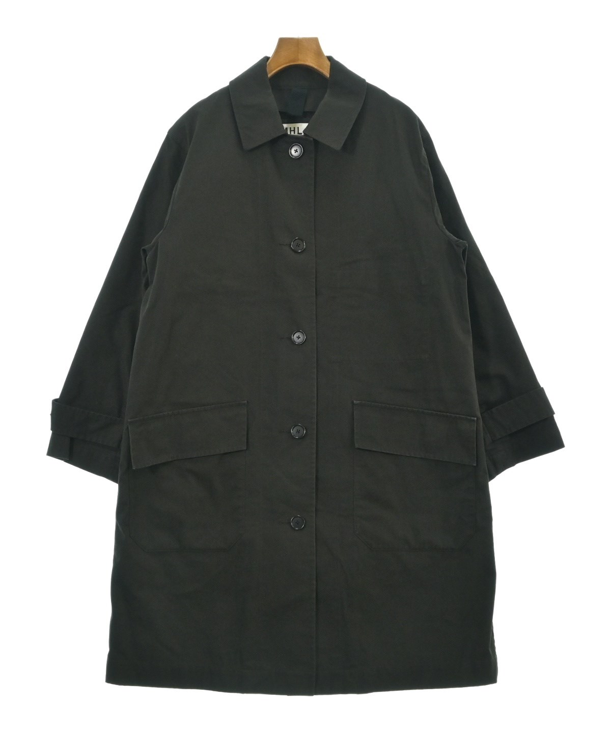 MHL コート MHL. ステンカラーコート コート WORN COTTON NYLON メンズ : ZOZOTOWN