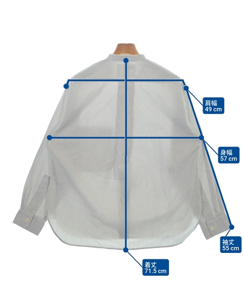 MHL.（エムエイチエル）カジュアルシャツ 白 サイズ:S メンズ/2200615639055