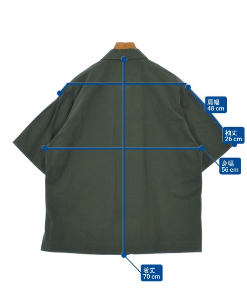 MHL.（エムエイチエル）カジュアルシャツ 緑 サイズ:M メンズ/2200627919060