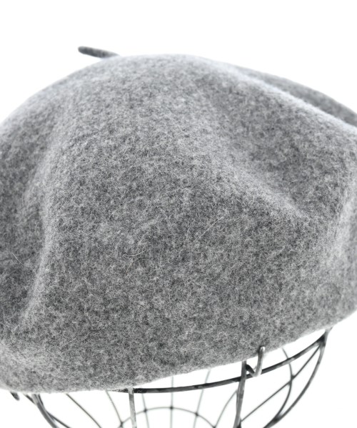 MHL.（エムエイチエル）ハンチング・ベレー帽 グレー サイズ:F レディース/2200628496089