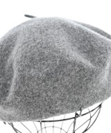 MHL.（エムエイチエル）ハンチング・ベレー帽 グレー サイズ:F レディース/2200628496089