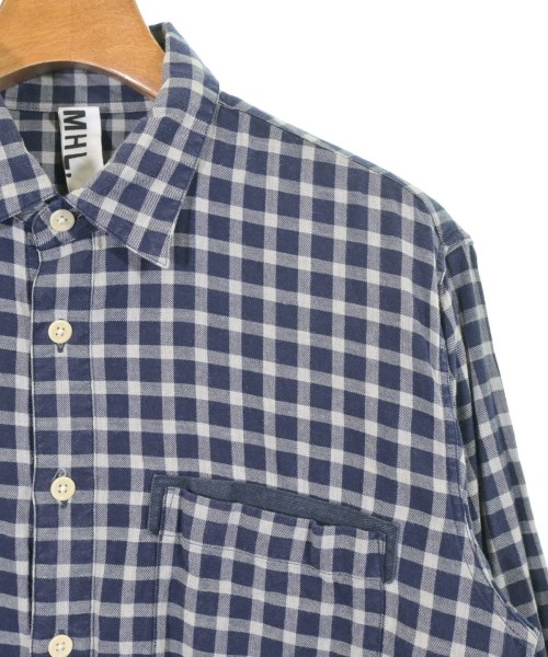 MHL.（エムエイチエル）カジュアルシャツ 紺 サイズ:S メンズ/2200613363198