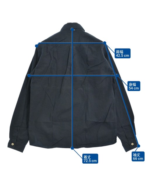 MHL.（エムエイチエル）カジュアルシャツ 紺 サイズ:L メンズ/2200630736012