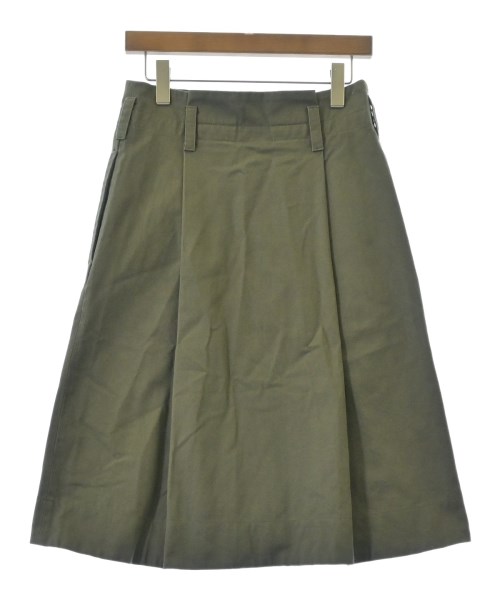 MHL.（エムエイチエル）ひざ丈スカート カーキ サイズ:0(XS位) レディース/2200632287031
