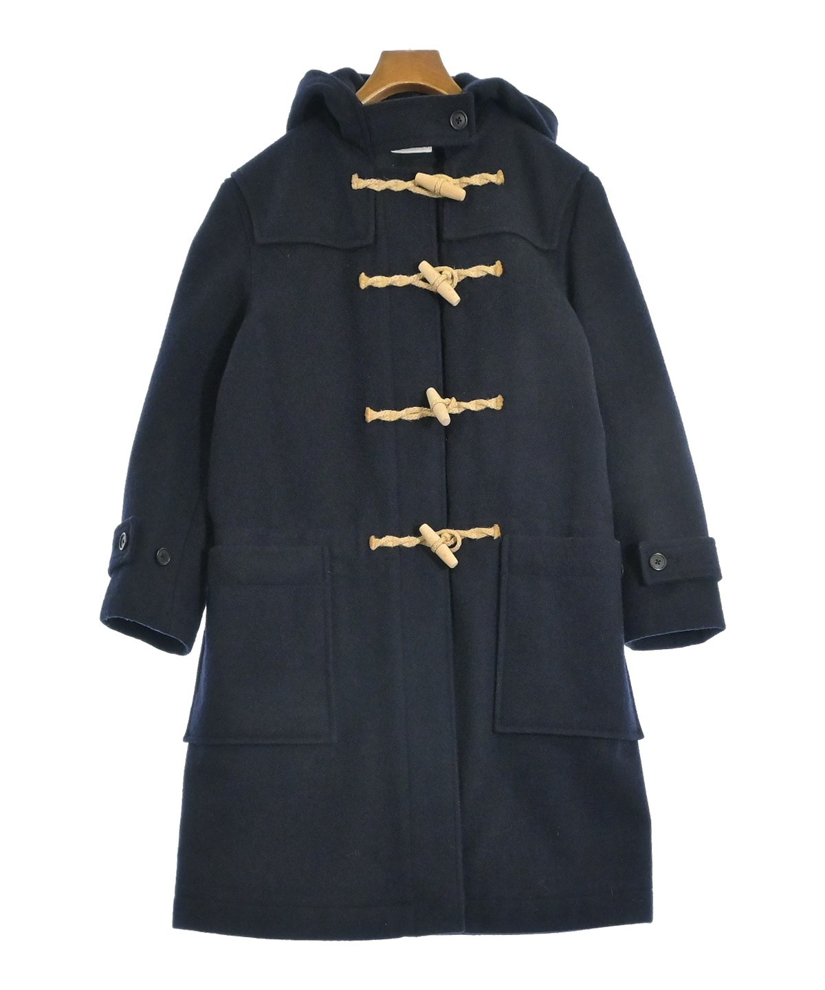 MHL.（エムエイチエル）ダッフルコート 紺 サイズ:1(S位) レディース