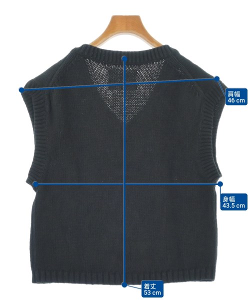 MHL.（エムエイチエル）ベスト 黒 サイズ:2(M位) レディース/2200618417087