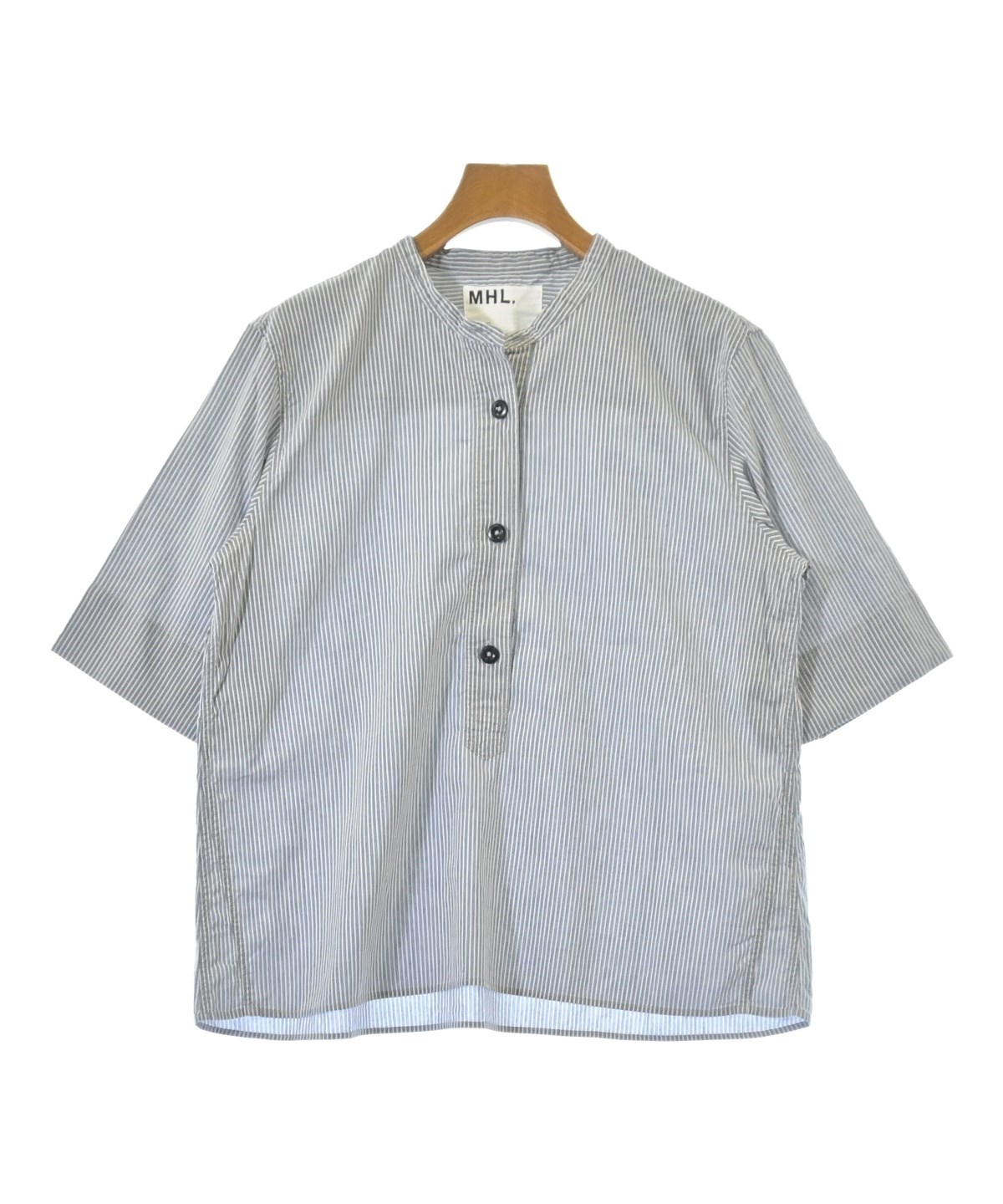 MHL.（エムエイチエル）カジュアルシャツ 青 サイズ:2(M位) レディース