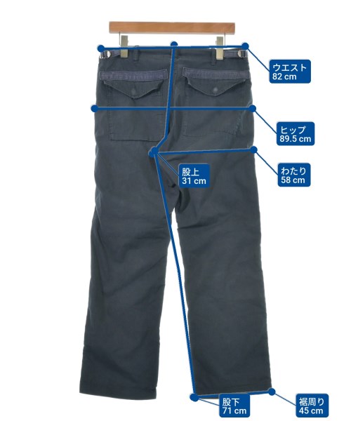 MHL.（エムエイチエル）カーゴパンツ 紺 サイズ:M メンズ/2200619259020